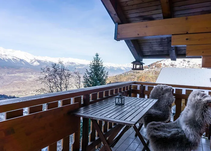 Chalet Chalet Le Joyau In Nendaz - Sleeps 6 - Panoramic Views - 4 Vallees Nendaz